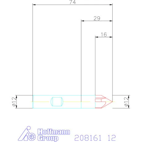 Holex VHM sorjázó 60° 12 mm