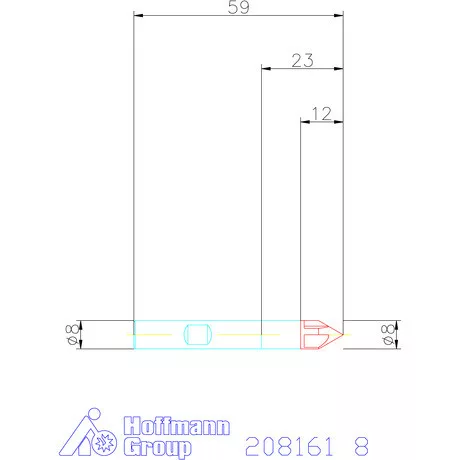 Holex VHM sorjázó 60° 8 mm