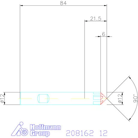 Garant VHM sorjázó 90° 12 mm