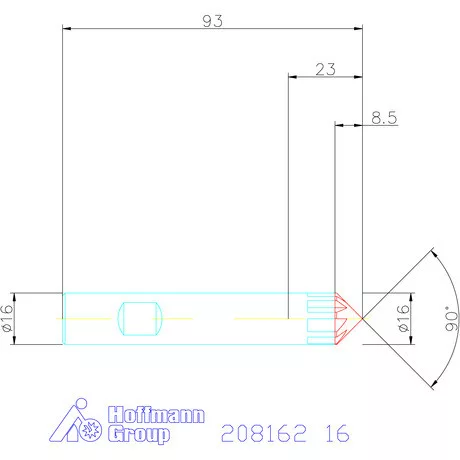 Garant VHM sorjázó 90° 16 mm