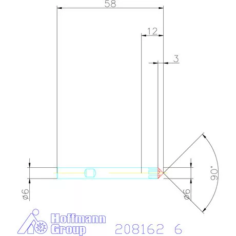 Garant VHM sorjázó 90° 6 mm
