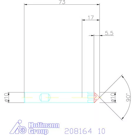 Garant VHM sorjázó 90° 10 mm