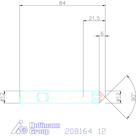 Garant VHM sorjázó 90° 12 mm