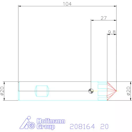 Garant VHM sorjázó 90° 20 mm