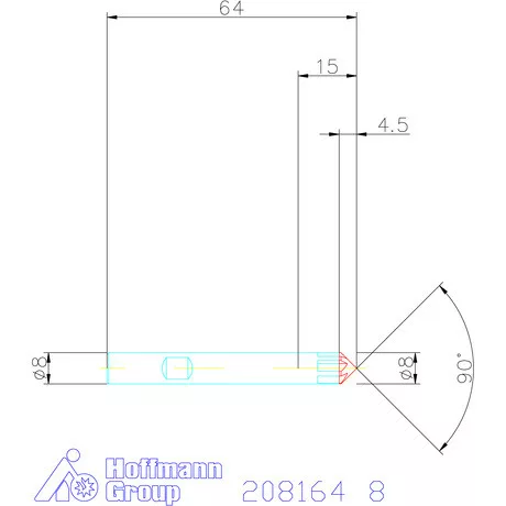Garant VHM sorjázó 90° 8 mm