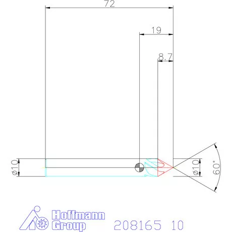 Garant VHM spirális sorjázó 60° 10 mm