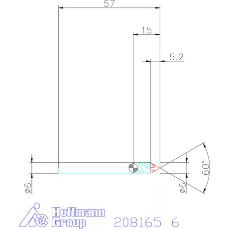Garant VHM spirális sorjázó 60° 6 mm
