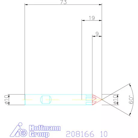 Garant VHM sorjázó 60° 10 mm