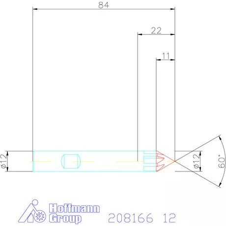 Garant VHM sorjázó 60° 12 mm