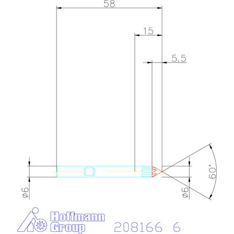 Garant VHM sorjázó 60° 6 mm
