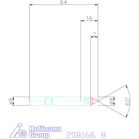 Garant VHM sorjázó 60° 8 mm