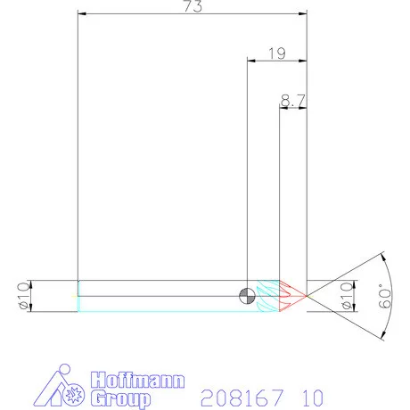 Garant Garant Diabolo VHM spirális sorjázó 60° 10 mm