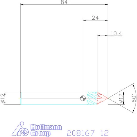 Garant Garant Diabolo VHM spirális sorjázó 60° 12 mm