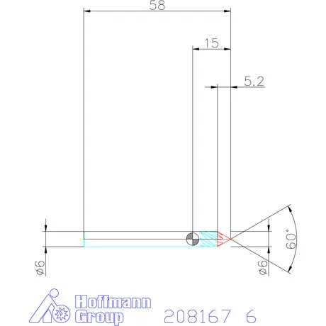 Garant Garant Diabolo VHM spirális sorjázó 60° 6 mm