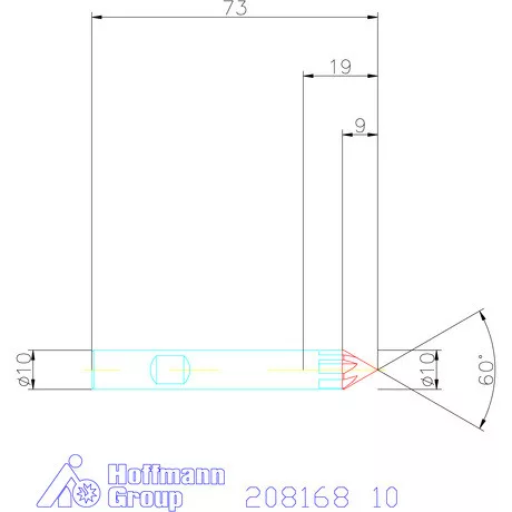Garant VHM sorjázó 60° 10 mm