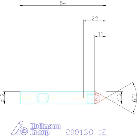 Garant VHM sorjázó 60° 12 mm