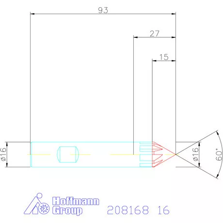 Garant VHM sorjázó 60° 16 mm