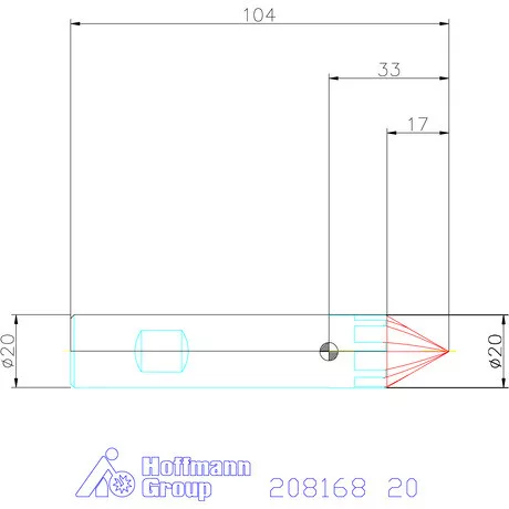 Garant VHM sorjázó 60° 20 mm