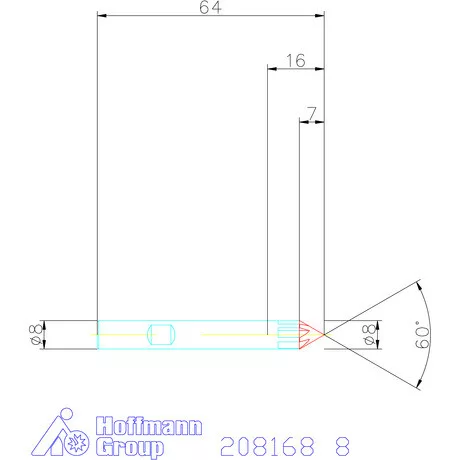 Garant VHM sorjázó 60° 8 mm