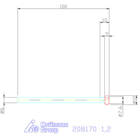 Garant VHM saroklekerekítő maró, kétoldalas 1,2 mm