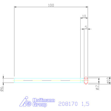Garant VHM saroklekerekítő maró, kétoldalas 1,5 mm