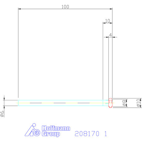 Garant VHM saroklekerekítő maró, kétoldalas 1 mm