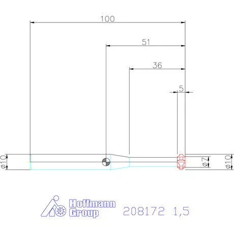 Garant VHM saroklekerekítő maró, kétoldalas 1,5 mm