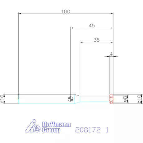 Garant VHM saroklekerekítő maró, kétoldalas 1 mm