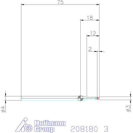 Garant VHM előre- és hátrasorjázó 3 mm