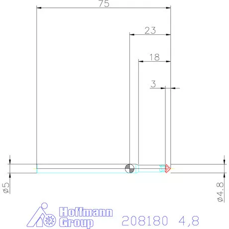 Garant VHM előre- és hátrasorjázó 4,8 mm