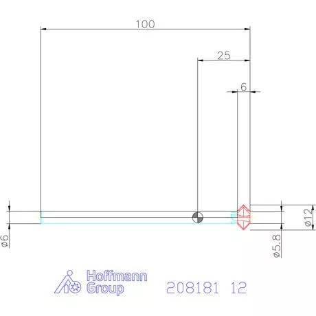 Garant Keményfém előre-/hátrasorjázó spirálszöggel 12 mm