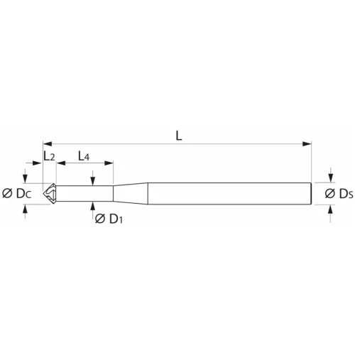 Garant Keményfém előre-/hátrasorjázó spirálszöggel 3,8 mm