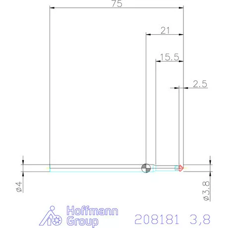 Garant Keményfém előre-/hátrasorjázó spirálszöggel 3,8 mm