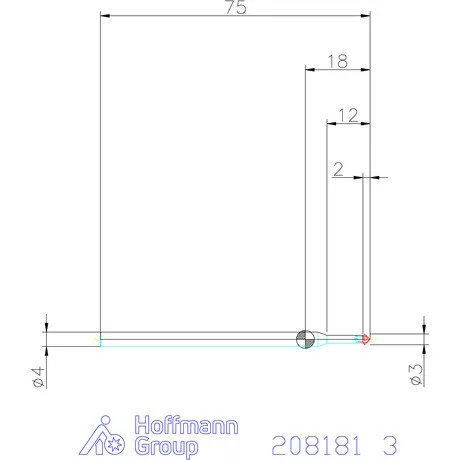 Garant Keményfém előre-/hátrasorjázó spirálszöggel 3 mm