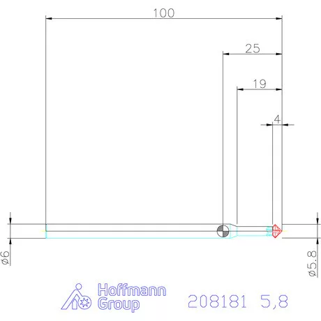 Garant Keményfém előre-/hátrasorjázó spirálszöggel 5,8 mm