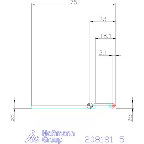 Garant Keményfém előre-/hátrasorjázó spirálszöggel 5 mm