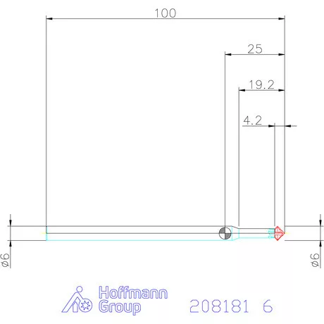 Garant Keményfém előre-/hátrasorjázó spirálszöggel 6 mm