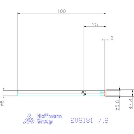 Garant Keményfém előre-/hátrasorjázó spirálszöggel 7,8 mm