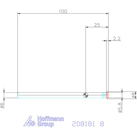 Garant Keményfém előre-/hátrasorjázó spirálszöggel 8 mm