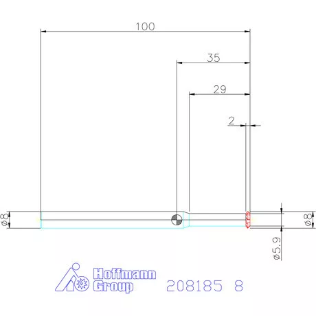 Garant VHM előre- és hátrasorjázó 8 mm
