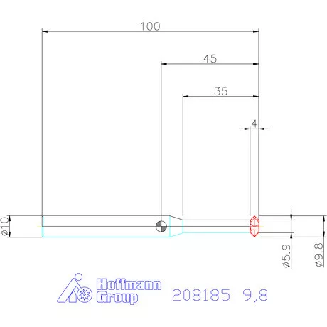 Garant VHM előre- és hátrasorjázó 9,8 mm