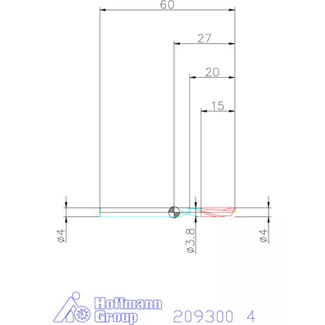 Garant VHM maró 4 mm