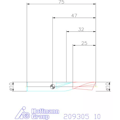Garant VHM maró balspirállal 10 mm