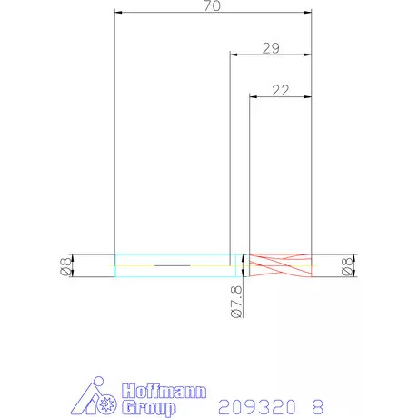 Garant VHM maró 8 mm