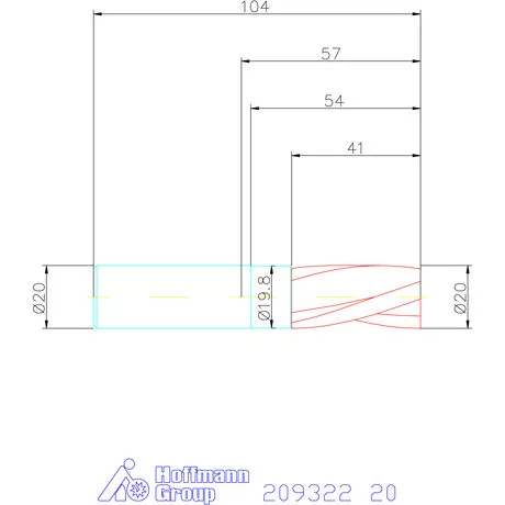 Garant VHM maró balspirállal 20 mm