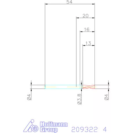 Garant VHM maró balspirállal 4 mm