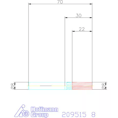 Garant VHM maró 8 mm