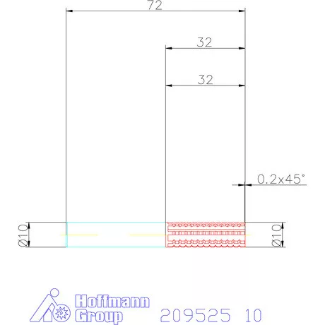 Garant VHM maró Egyenes vágás 10 mm