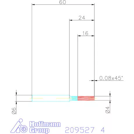 Garant VHM maró húzó forgácsolás 4 mm