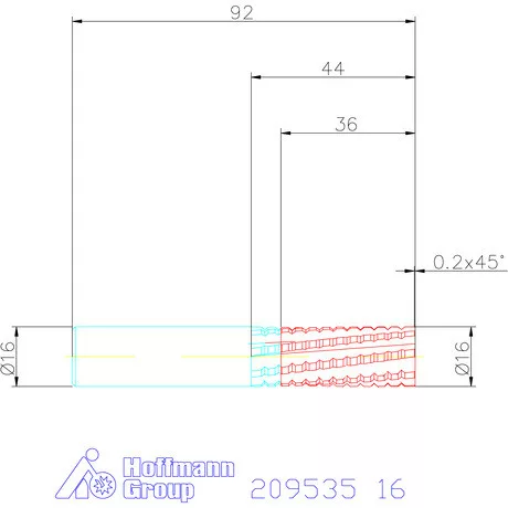 Garant VHM maró toló forgácsolás 16 mm